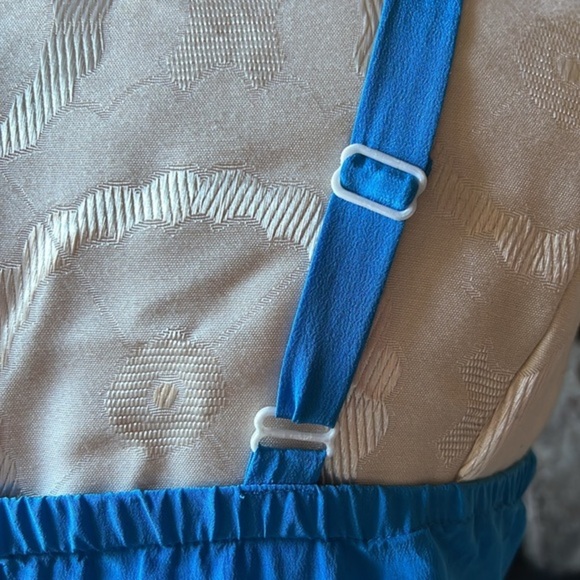 ***100% SILK*** A--Company Mini Bright Blue Dress - Picture 4 of 6